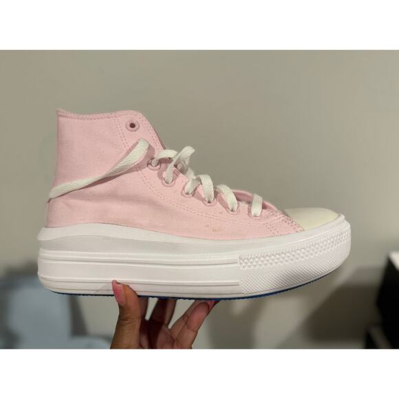 CONVERSE  'CHUCK TAYLOR ALL STAR MOVE'  Pastellroosa / Valge - Picture 2 of 5